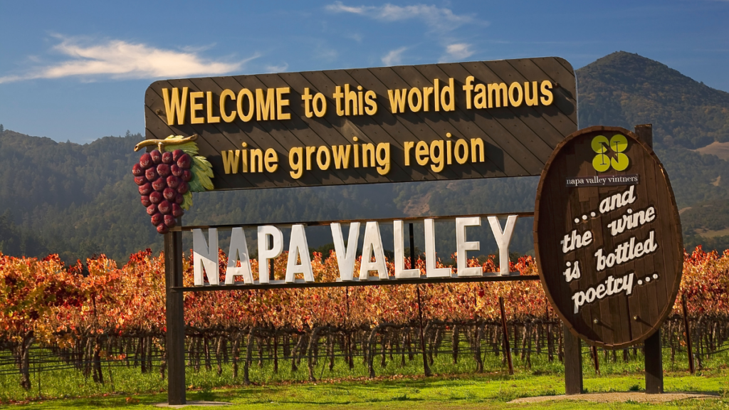 napa valley sign