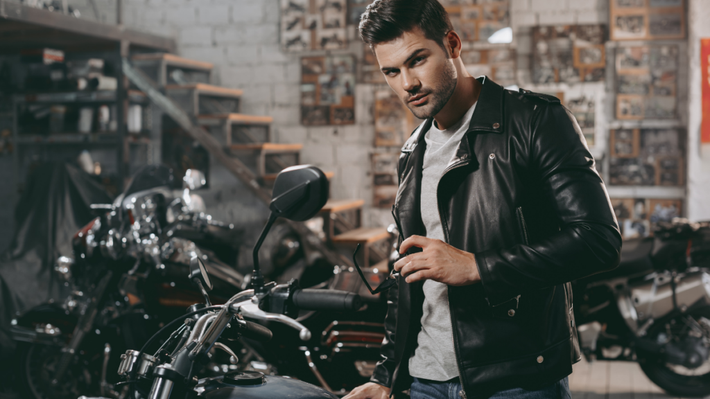 Man Leather Jacket Motorcycle